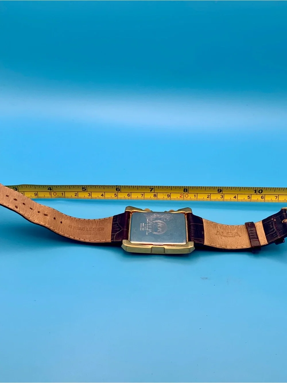 ALBA By SEIKO WWB5-X002 Men’s Rare Dual Dial Tank Watch St Steel Works New Batts